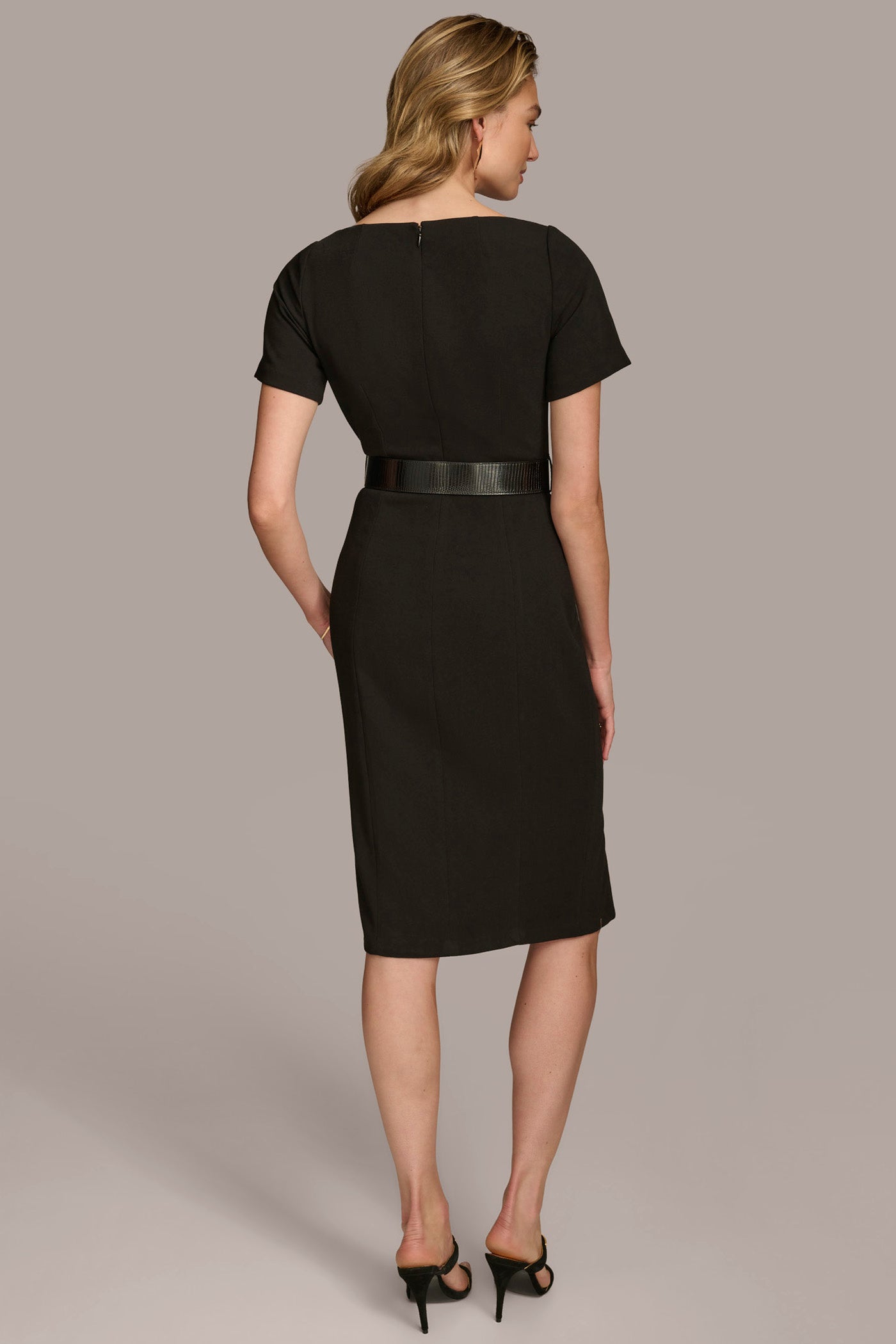 (image for) EXQUISITE CREPE V NECK WITH BELT